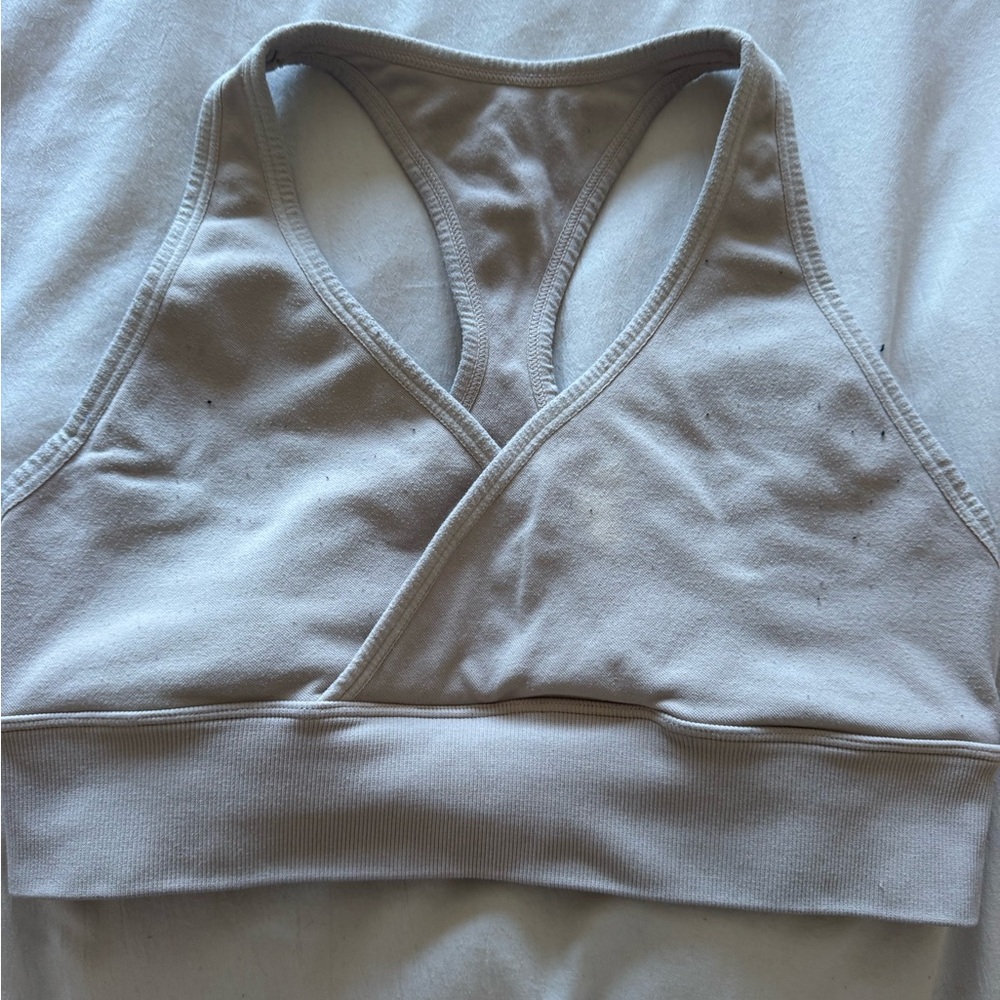 Bombshell Sportswear Cream Sports Bra Intimates
